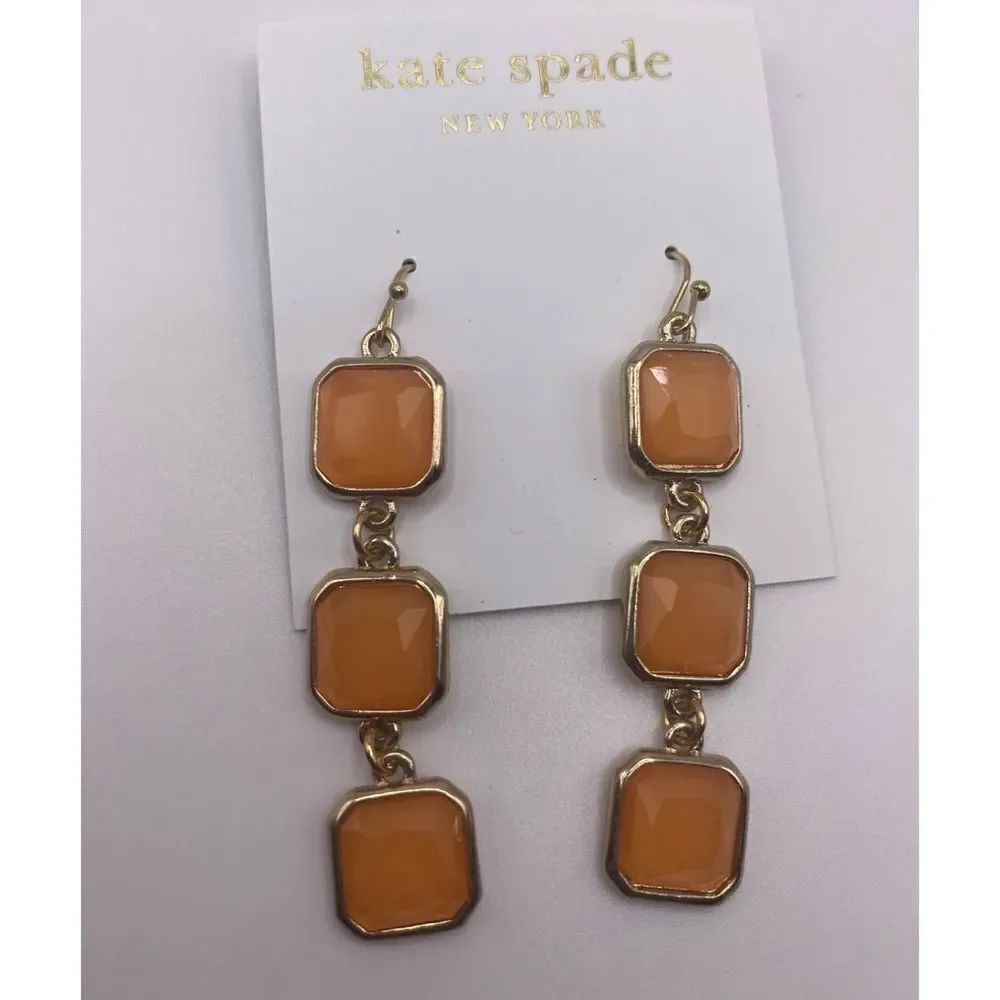 Kate Spade Orange Drop Earrings